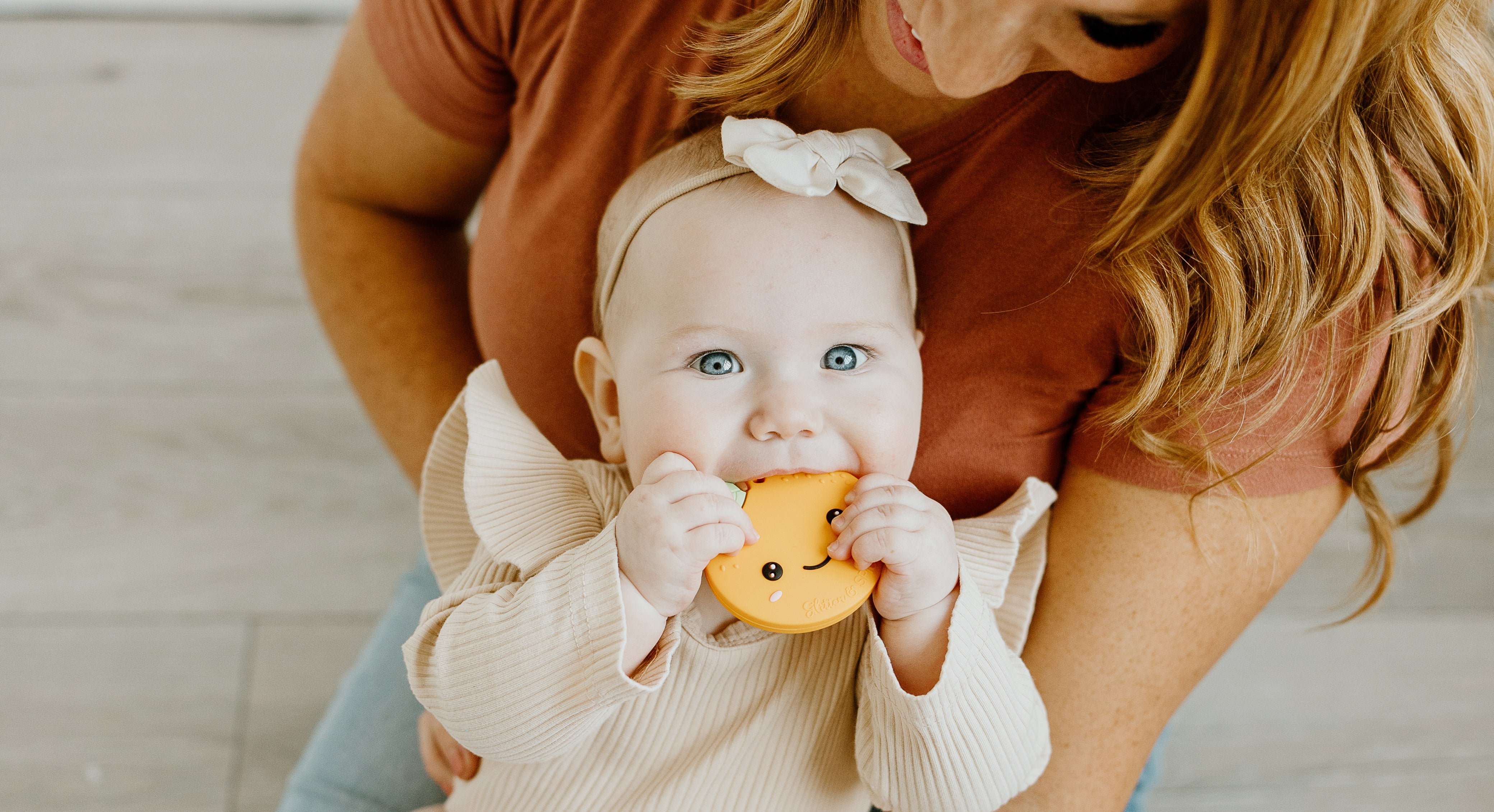 Adult Silicone Teething Bracelet - Gemstone in Barely Beige – Glitter &  Spice