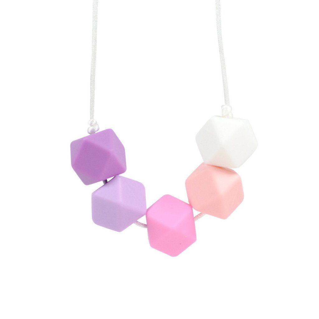 Silicone baby hot sale teething necklace