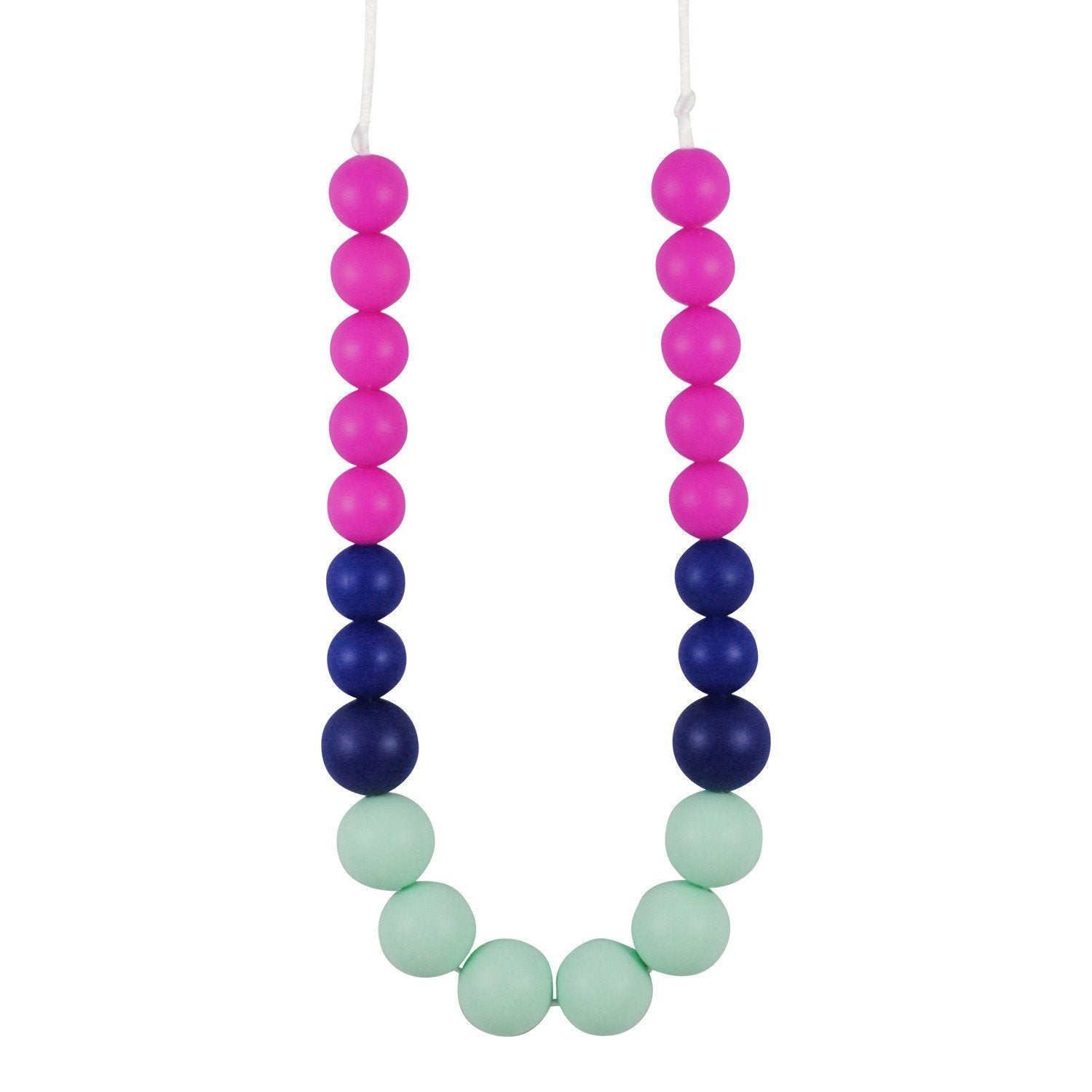 Pink deals teething necklace